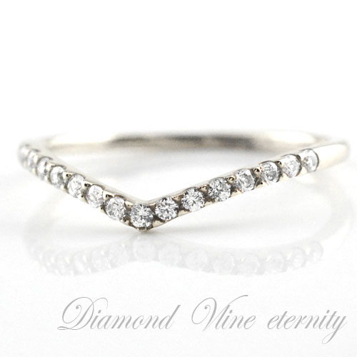 【10%OFFクーポン配布中】 k18 リング ダイヤモンド ハーフエタニティ0.15ct エタニティ ホワイトゴールド 小指 指輪 18金 ピンキーリング ファランジリング レディースジュエリー 18k 当店売れ筋 母の日 誕生日