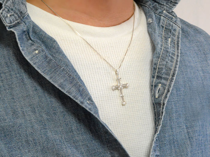 87 Off ネックレス メンズ クロスネックレス ダイヤモンド ダイヤ K18 18k 18金 クロス ホワイトゴールド ペンダント クロスペンダント レディース 十字架 ベネチアン アンティーク Www Bedminsterma Org
