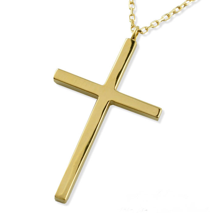 金のクロスペンダント　18k 楽天市場】k18 ネックレス クロス 18k 18金 ペンダント ゴールド