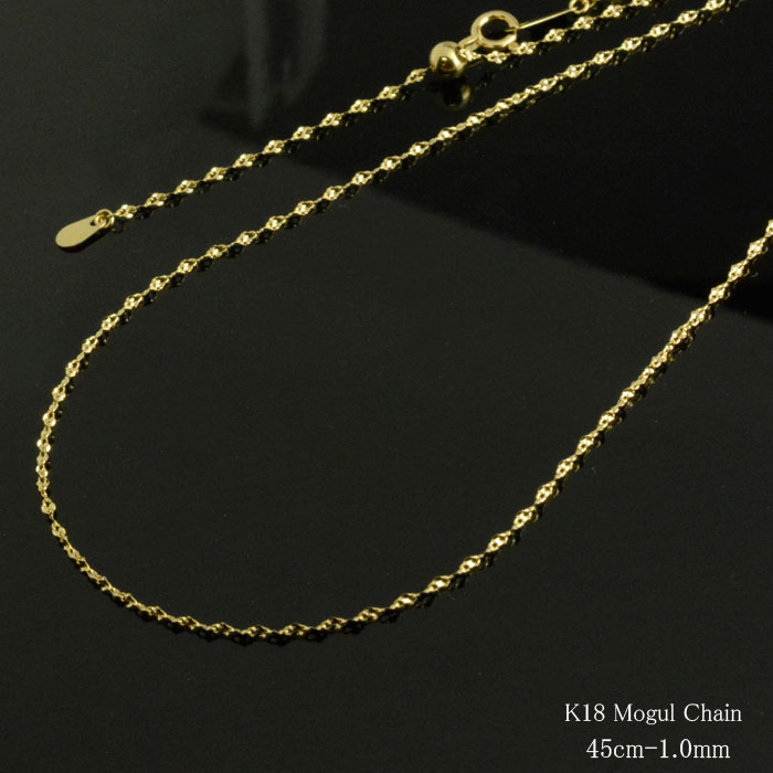 楽天市場】K18 ネックレス ゴールド モーグル チェーン ピンクゴールド