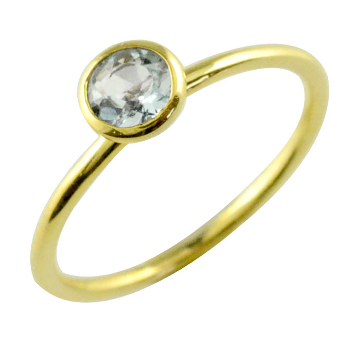 日本限定モデル アクアマリン ピンキーリング ゴールド K18 指輪 リング ダイヤモンド オーバル 指輪 リング Revuemusicaleoicrm Org