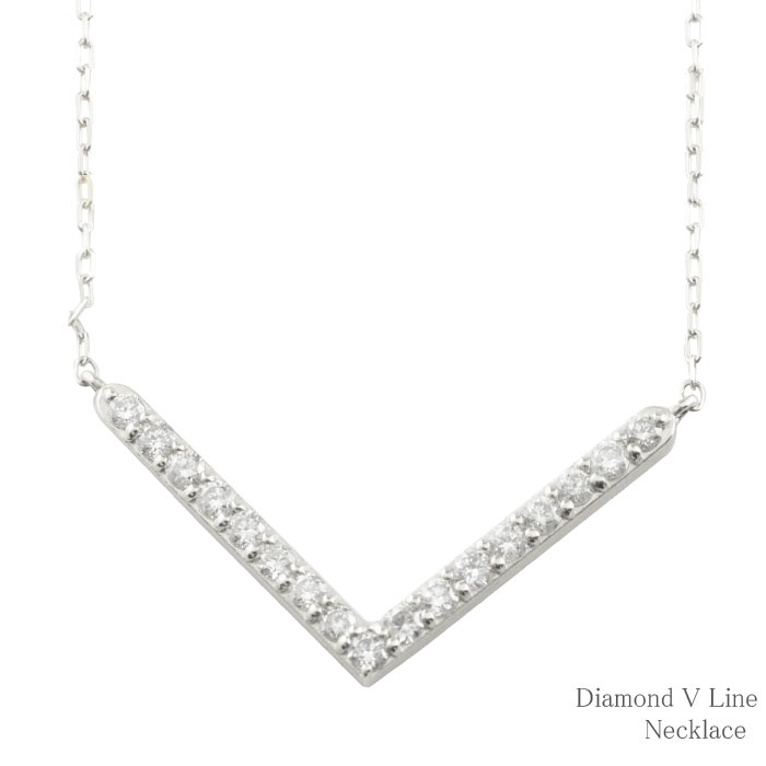 プラチナ　ダイヤモンド　ネックレス　V 楽天市場】【10％OFFクーポン配布中】 ネックレス ダイヤモンド
