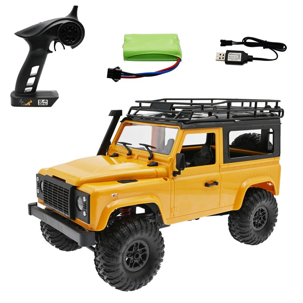 RCトラック RTR オフロードカー クライミングバギー クローラー 4WD 1/12 MN90 ラジコンカー 高速走行 RCカー 子供 大人向け 誕生日プレゼント（イエロー）｜Cifecom-shop