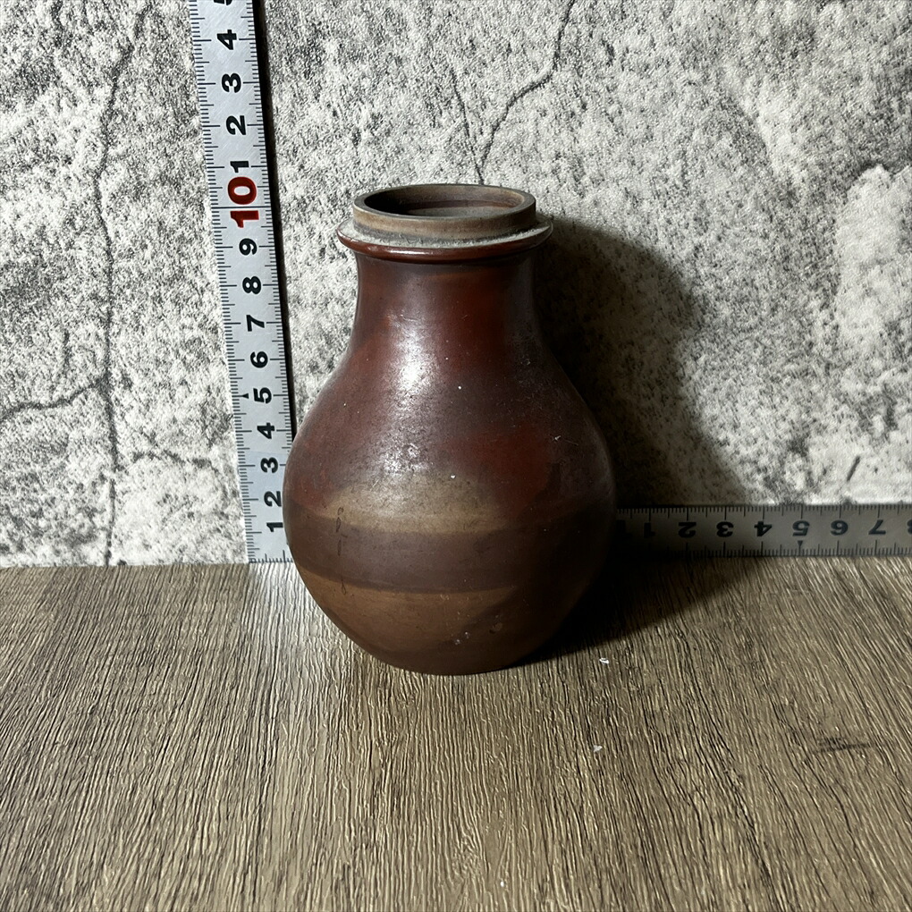 楽天市場】【中古】鶴首花瓶 陶器 花入 一輪挿し 火色 花器 和風 焼物