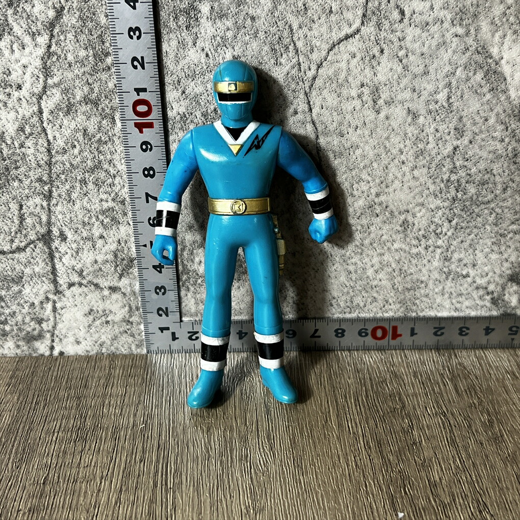 【中古】 【水忍見参！】【青き忍者ヒーロー】 ニンジャブルー フィギュア NinjaBlue figure 忍者戦隊カクレンジャー 横7cm 高さ12cm 重さ22g 中古品画像