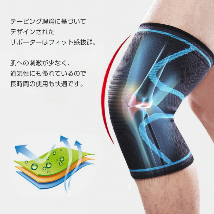 膝 サポーター 膝サポーター 2枚組 ニーリフレクター 伸縮性 登山 ランニング マラソン 薄型 ひざ 運動用 3D 立体編み 両足 スポーツ用品 健康用品 関節 高齢者 大きいサイズ ゴルフ カーフスリーブ バレー 軽い 男女兼用 矯正グッズ | antiguaboreal.com