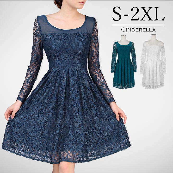 パーティードレス 二次会 結婚式 お呼ばれ フォーマル 発表会 Party ワンピース レース 呼ばれ 演奏会 卒業式 謝恩会 ミニドレス 披露宴 同窓会 入学式 パーティードレス S M L Xl 2xl 2色 クーポン利用で6145円 パーティードレス Party Dress Fb 結婚式