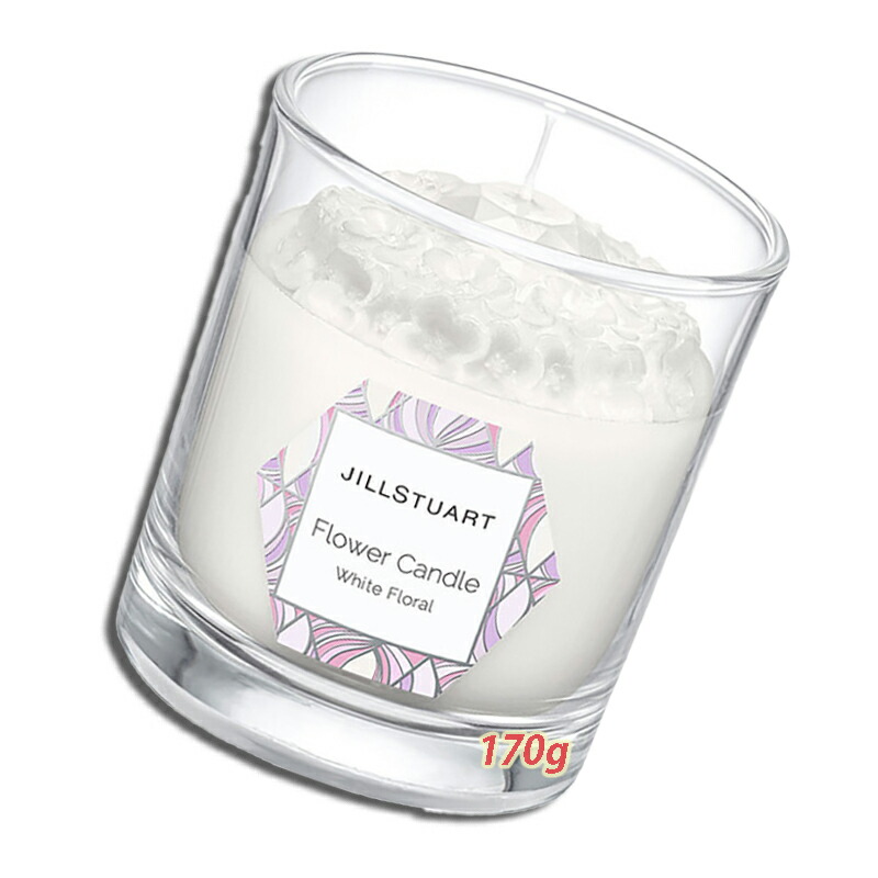 Jillstuart 鰓スチュアート 御花蝋燭 ホワイトフローラル 170g 21年紀10ムーン01開催日一段と順次荷送り Tveskimo Com