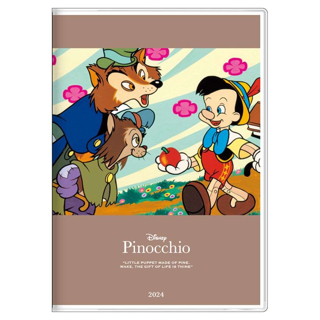 ピノキオ B6マンスリー手帳2024 2024年月間ダイアリー ディズニー サンスター文具 10月始まり キャラクター 令和6年手帖 メール便可 シネマコレクション画像