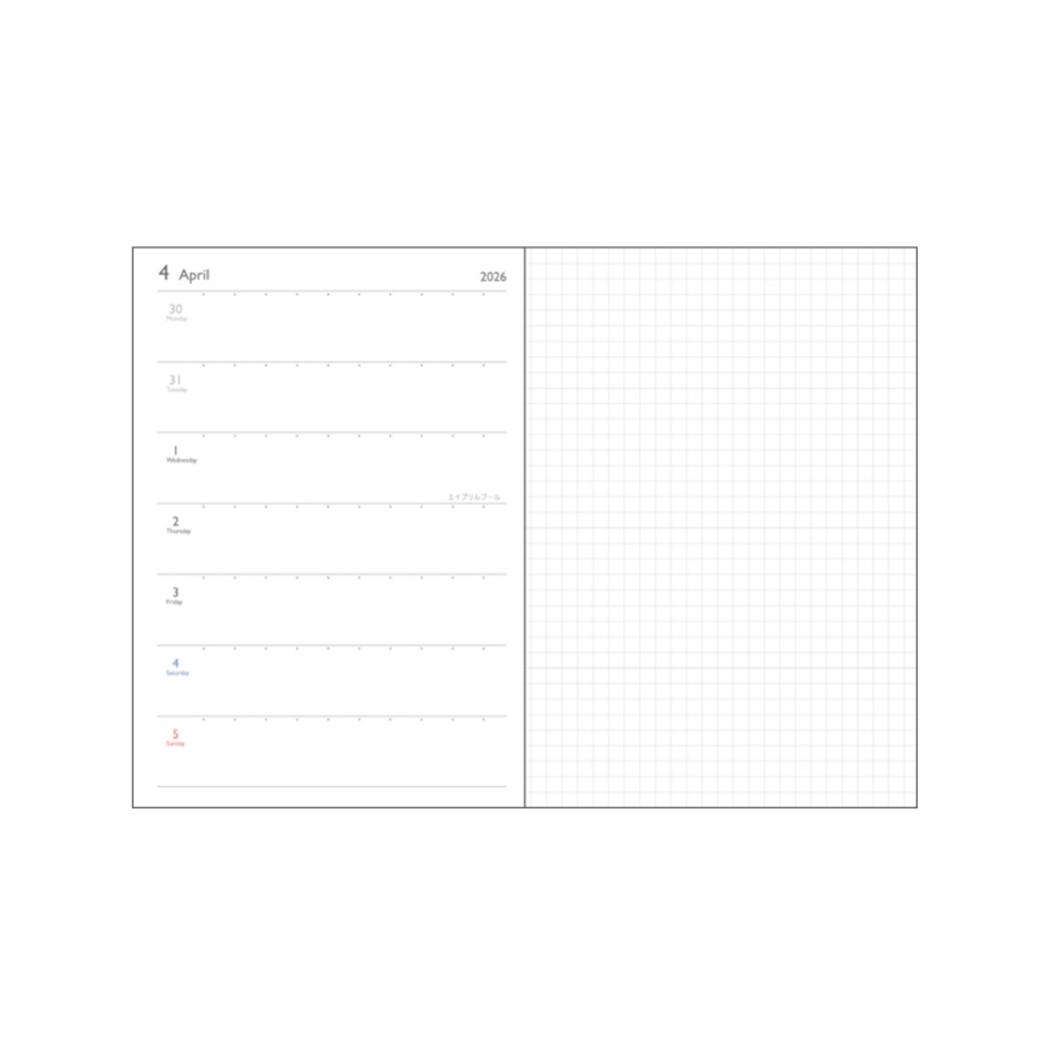 Kamio x Sanrio 2026 Weekly Diary B6 - Cute Village (With Windowed Cover)