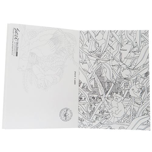 【楽天市場】【店舗内買い回りで最大10倍★】大人の塗り絵 ポストカードブック ぬりえカード8枚セット 羽野瀬里nimal Kingdom