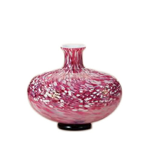 【ポイント10倍 & クーポン！】花器 ガラス壺 フラワーベース 津軽びいどろ 弘前桜 花あかり アデリア 日本製 ギフト 雑貨 石塚硝子 取寄品 19,250円