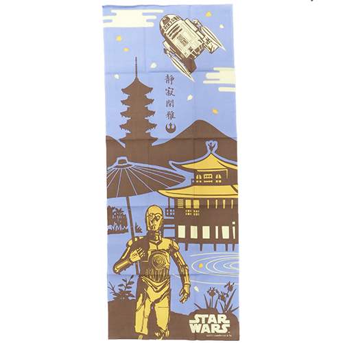 スターウォーズ ロングタオル 和てぬぐい C-3PO R2-D2 静寂閑雅 STAR WARS ハートアートコレクション 日本製 海外土産 映画キャラクター グッズ 通販 メール便可 シネマコレクション