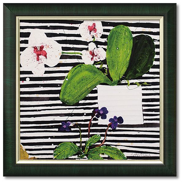 【ポイント10倍 & クーポン！】スーザン ブラウン フラワー アート Art Frames ホットハウスオーキッド 花 額付きポスター インテリア グッズ 通販 取寄品 シネマコレクション