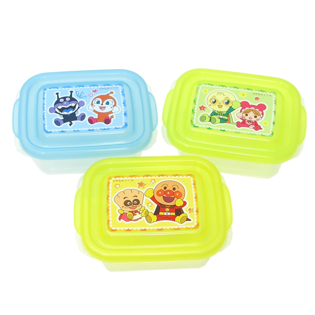 楽天市場 アンパンマン 保存容器 ベビーコンテナセット 中 3個セット レック フードコンテナ キャラクター グッズ 通販 シネマコレクション キャラクターのシネマコレクション
