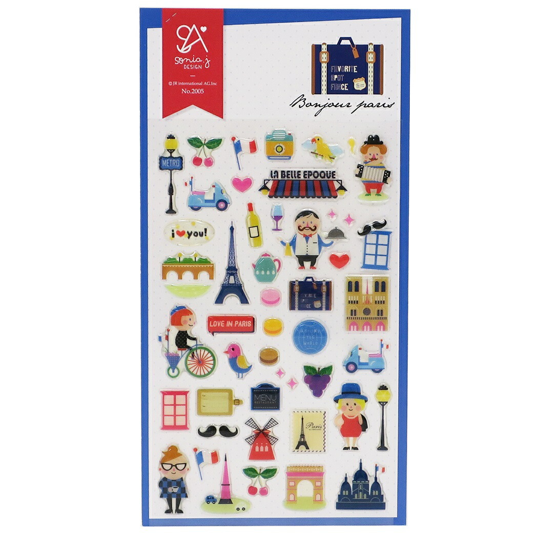 楽天市場 ボンジュールパリ シールシート Suatelier Sticker S Cコーポレーション 手帳デコ コレクション かわいい グッズ 通販 メール便可 シネマコレクション キャラクターのシネマコレクション