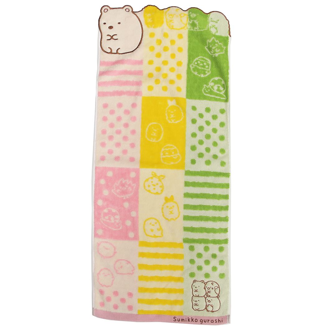 楽天市場 すみっコぐらし フェイスタオル ジャガード ロングタオル シャンブルすみっコ サンエックス 丸眞 ギフト 雑貨 キャラクター グッズ 通販 メール便可 シネマコレクション キャラクターのシネマコレクション