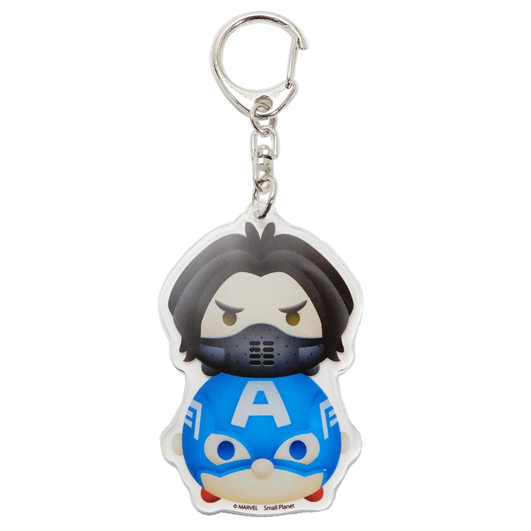 楽天市場 キャプテンアメリカ キーリング アクリル キーホルダー ウインターソルジャー マーベルツムツム スモールプラネット バッグチャーム プチギフト キャラクターグッズ メール便可 Marvelcorner キャラクターのシネマコレクション