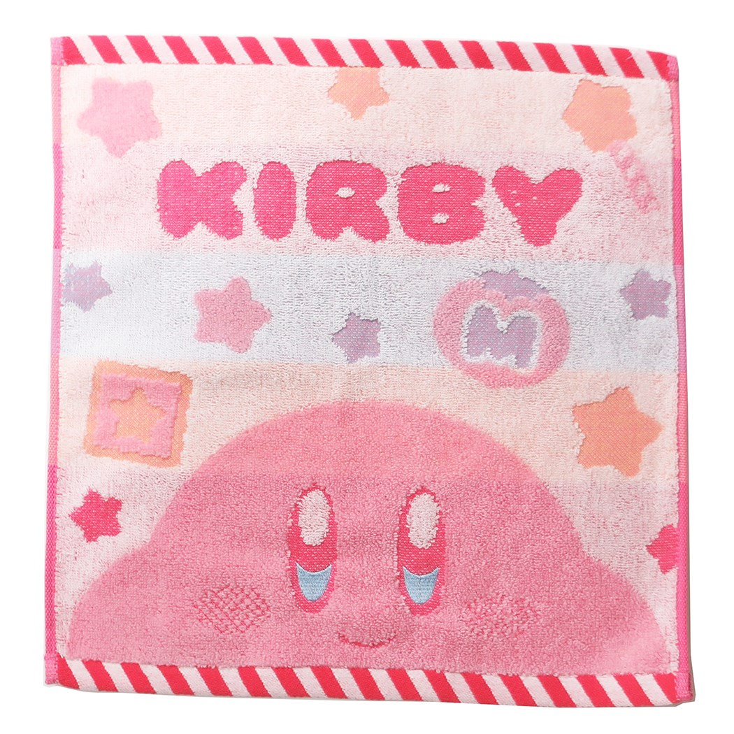 楽天市場 星のカービィ ハンドタオル ジャガードウォッシュタオル ふんわりkirby Nintendo 丸眞 汗拭きタオル キャラクター グッズ メール便可 シネマコレクション キャラクターのシネマコレクション