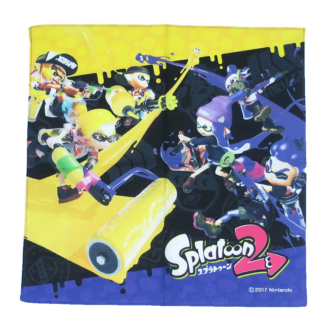 楽天市場 スプラトゥーン 2 お手拭きタオル ハンカチ イエローvsパープル 新入学 新入園準備 サンアート 学童用品 キャラクター グッズ 通販 メール便可 シネマコレクション キャラクターのシネマコレクション