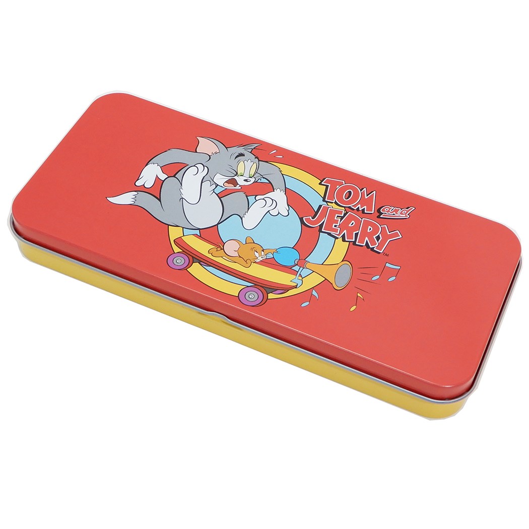 楽天市場 トムとジェリー 缶 ペンケース キャラ カンペン スケボー スモールプラネット 新学期 雑貨 筆箱 キャラクターグッズ シネマコレクション キャラクターのシネマコレクション
