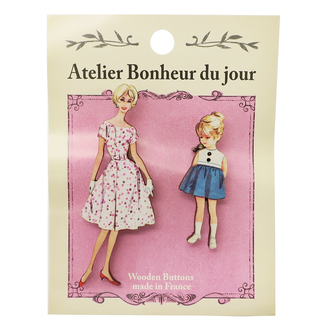 楽天市場 バッジ 木製 アトリエボヌールドゥジュール ピンブローチ 2個セット Atelier023 ハートアートコレクション 手芸 雑貨 おしゃれ フランス製 グッズ 通販 メール便可 シネマコレクション キャラクターのシネマコレクション