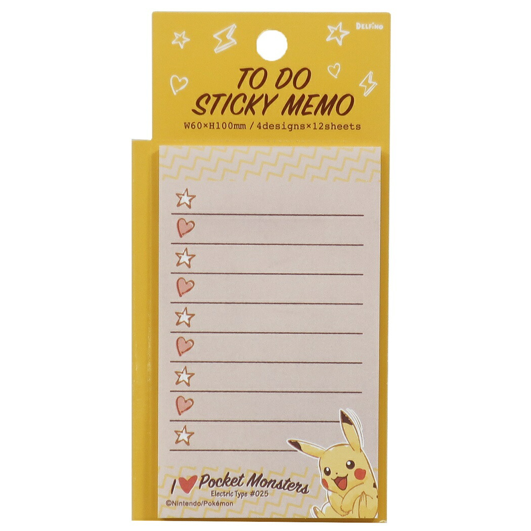 楽天市場 ポケットモンスター 付箋 To Do ふせん ピカチュウ ピーナッツ デルフィーノ やることメモ 文具 キャラクターグッズ メール便可 シネマコレクション キャラクターのシネマコレクション