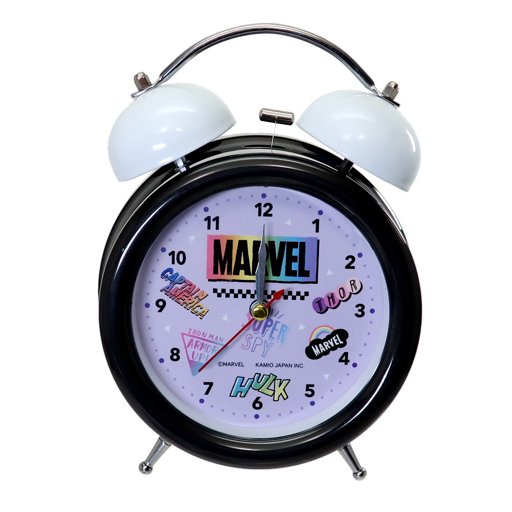 楽天市場 マーベル 目覚まし時計 ツインベル クロック Marvel クラックス 新生活準備 雑貨 プレゼント キャラクターグッズ Marvelcorner キャラクターのシネマコレクション
