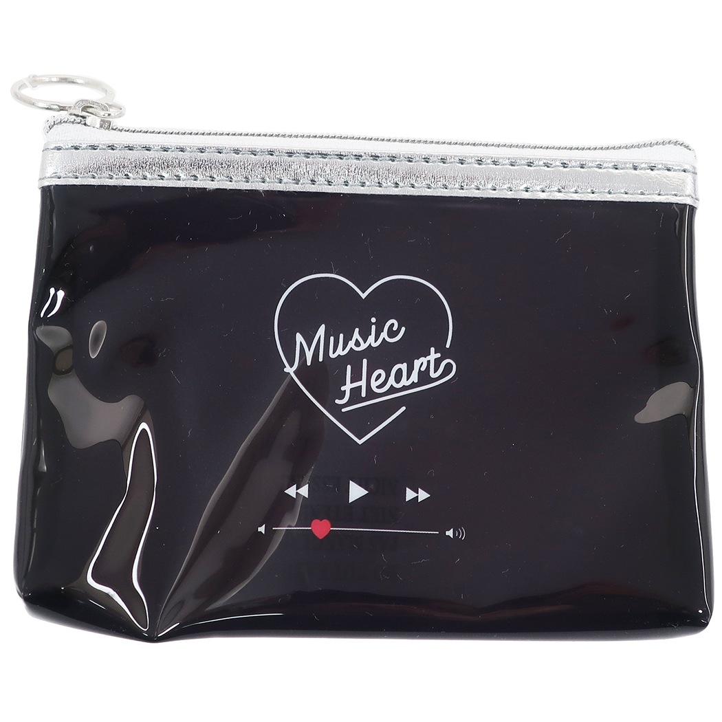 楽天市場 ミニポーチ Music Heart ミニ クリアポーチ カミオジャパン コスメポーチ プチギフトグッズ メール便可 シネマコレクション キャラクターのシネマコレクション