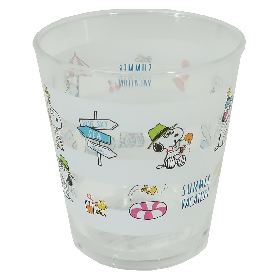 楽天市場 スヌーピー 透明 プラコップ アクリル クリアカップ サマースヌーピー ピーナッツ マリモクラフト 270ml 割れにくい食器 キャラクターグッズ シネマコレクション キャラクターのシネマコレクション