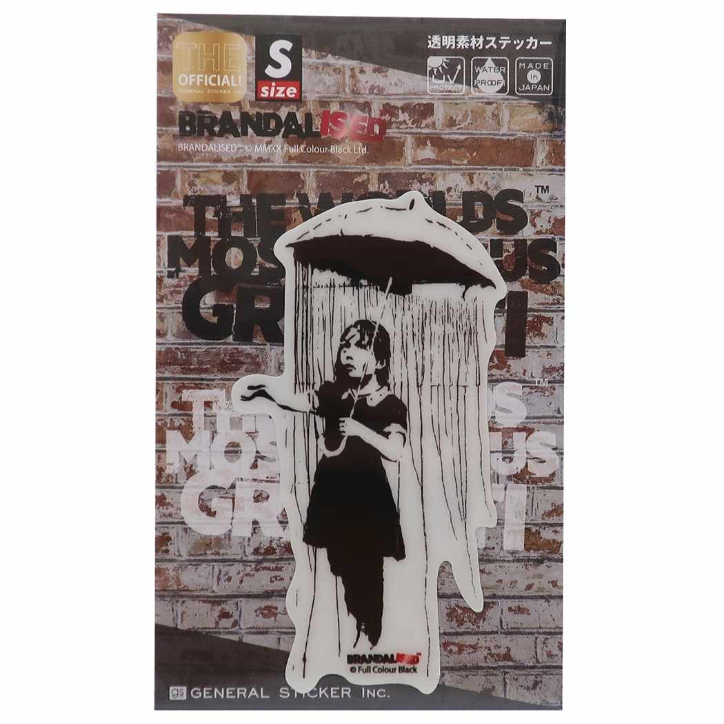 楽天市場 バンクシー ダイカット クリア ステッカー ビッグ シール Umbrella Girl Banksy ゼネラルステッカー 耐水耐光仕様 Art オフィシャルグッズ メール便可 シネマコレクション キャラクターのシネマコレクション