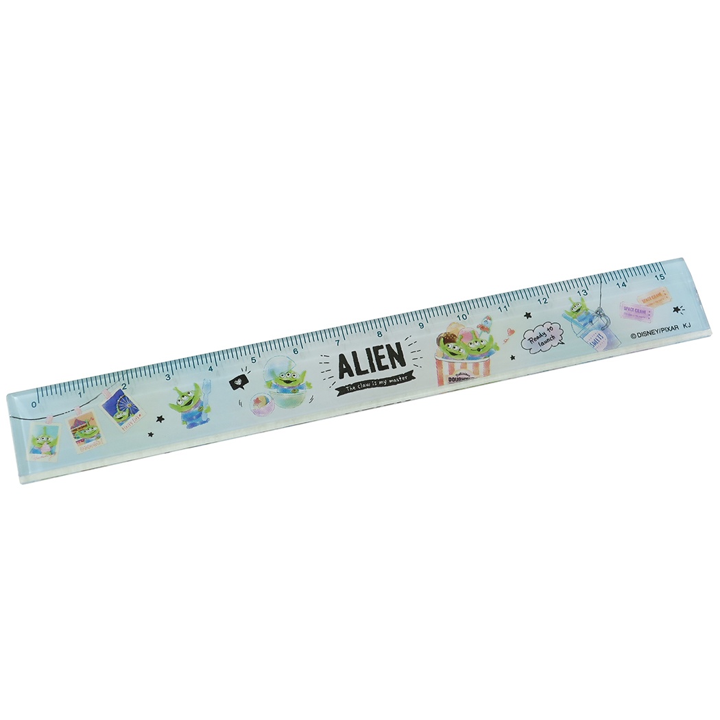 楽天市場 トイストーリー スリム 15cm 定規 ものさし エイリアン パーティー ディズニー カミオジャパン 新学期 雑貨 文具 キャラクターグッズ メール便可 シネマコレクション キャラクターのシネマコレクション