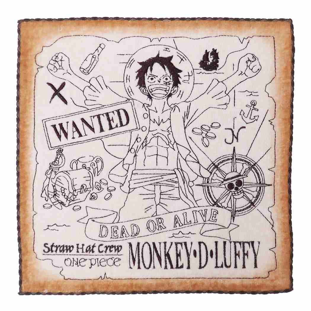 ワンピース ミニタオル 全面刺繍 ハンカチタオル トレジャーハント ONE PIECE 丸眞 プレゼント アニメキャラクター グッズ シネマコレクション 男の子 女の子 ギフト画像
