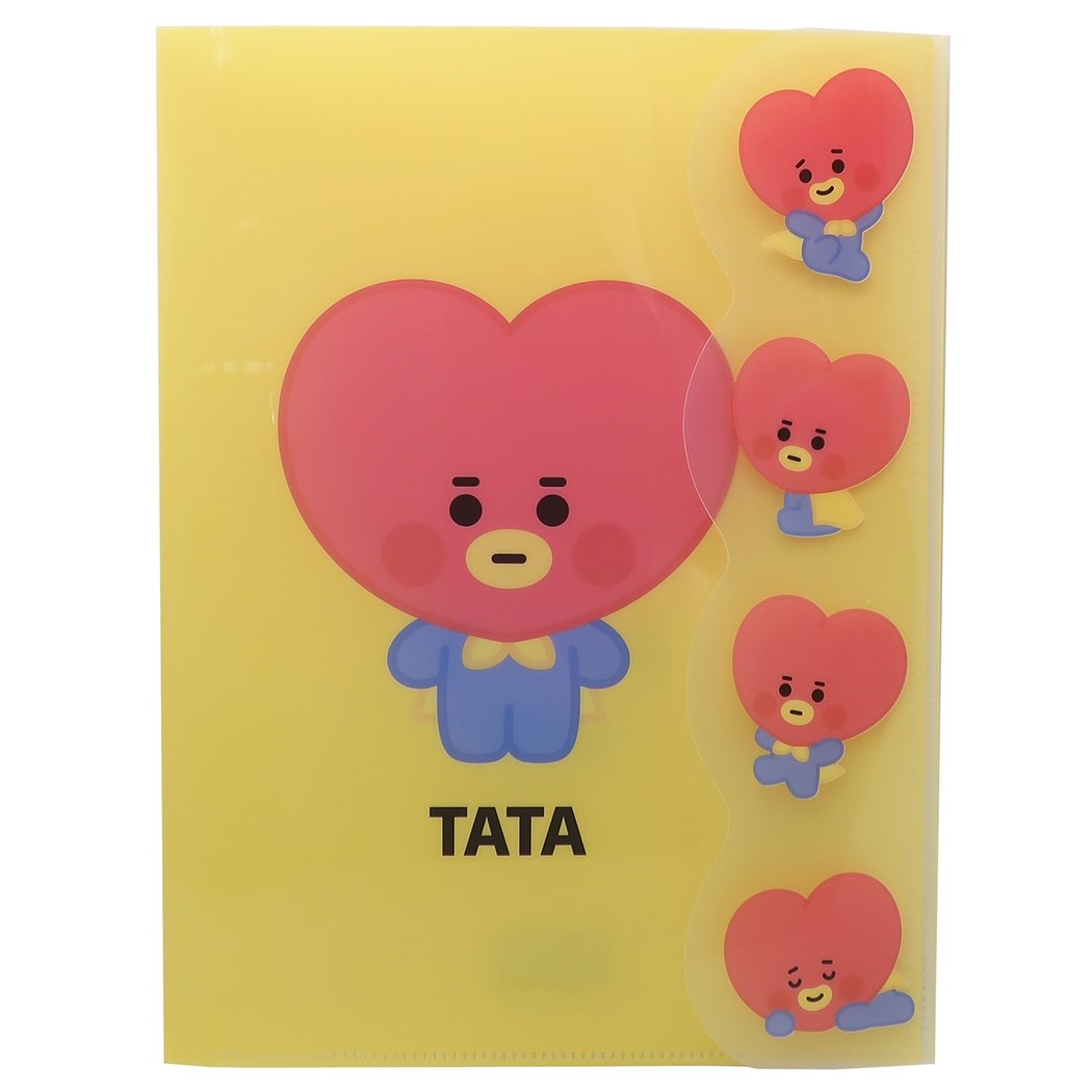 楽天市場 Bt21 ダイカットカバー付き 2ポケット クリアファイル ポケットファイル Tata Lineフレンズ カミオジャパン 新学期準備文具 キャラクター グッズ シネマコレクション キャラクターのシネマコレクション