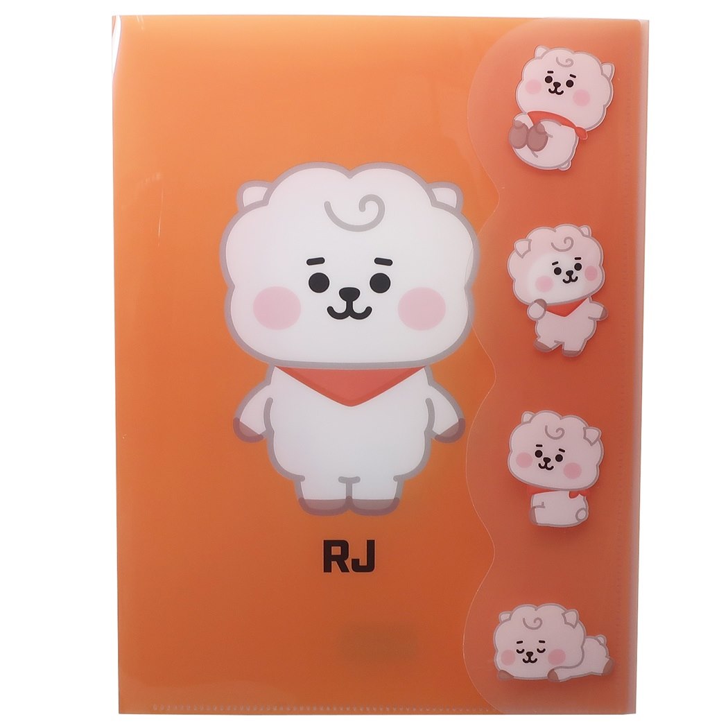 楽天市場 Bt21 ダイカットカバー付き 2ポケット クリアファイル ポケットファイル Rj Lineフレンズ カミオジャパン 新学期準備文具 キャラクター グッズ シネマコレクション キャラクターのシネマコレクション