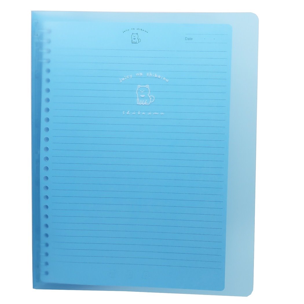 楽天市場 ルーズリーフ ノート スリムセット バインダー ジューシーなシバイヌ ブルー カミオジャパン 新学期準備文具 女の子向け グッズ シネマコレクション キャラクターのシネマコレクション