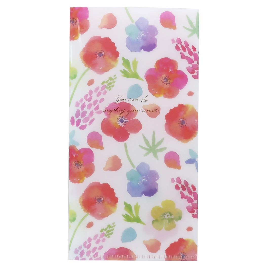 楽天市場 ミニファイル Nami Nami Wポケット チケットホルダー アネモネとルピナス クローズピン プレゼント ガーリーイラスト グッズ メール便可 シネマコレクション キャラクターのシネマコレクション