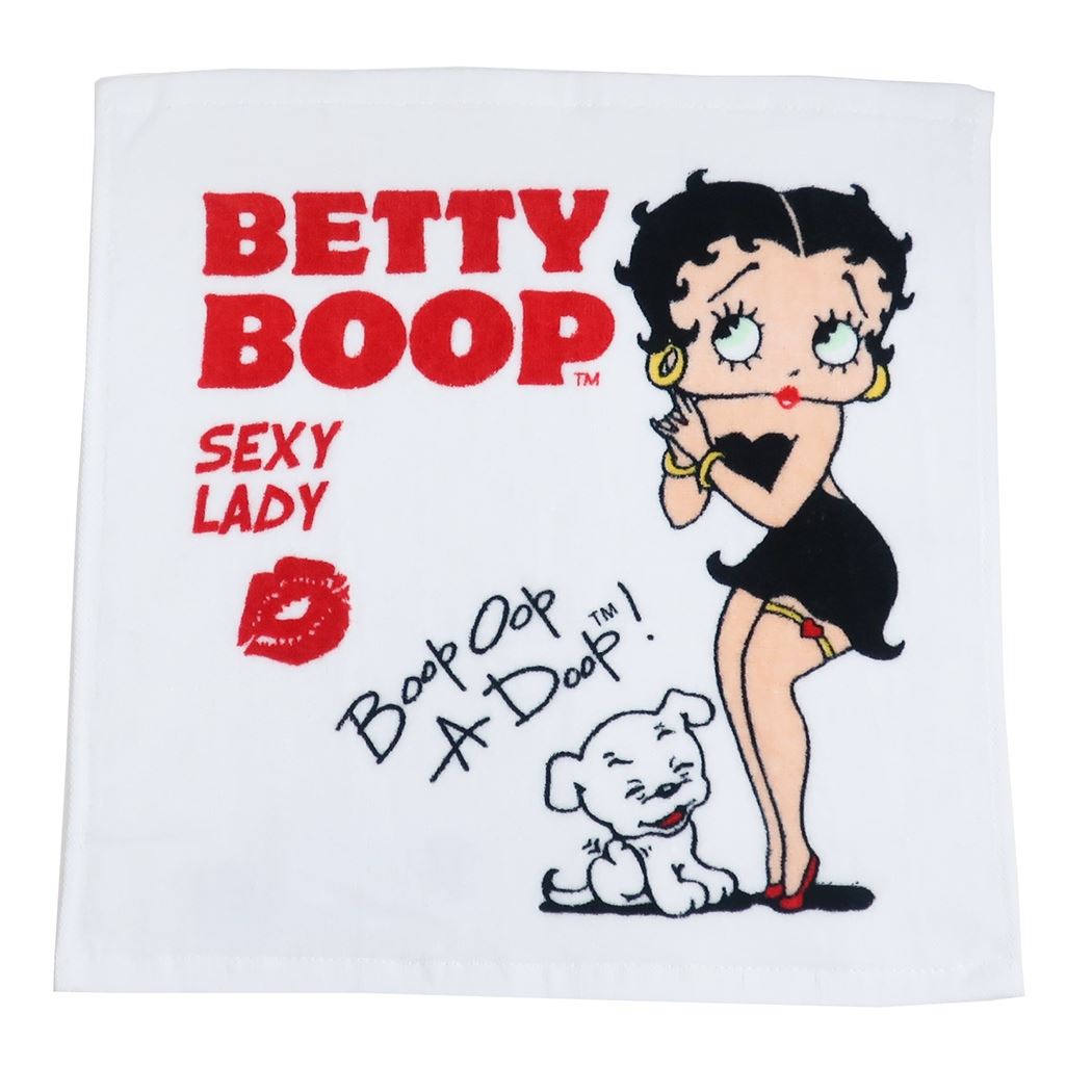 楽天市場 ベティブープ ハンドタオル ウォッシュタオル Sexy ホワイト Betty Boop オクタニ プレゼント キャラクター グッズ メール便可 シネマコレクション キャラクターのシネマコレクション