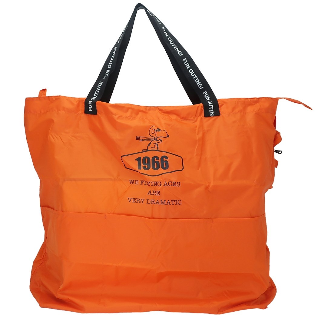 楽天市場 スヌーピー 折りたたみ トートバッグ Flink フリンク Xl オレンジ ピーナッツootote レジャーかばん 大人向け キャラクター グッズ シネマコレクション キャラクターのシネマコレクション