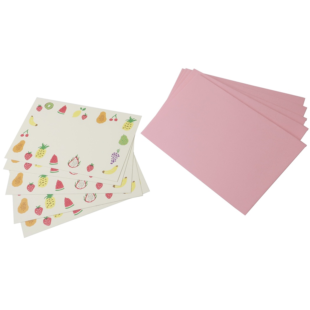 楽天市場 メッセージカード ミニカード ミニ封筒 セット Broochir フルーツ グリーンフラッシュ 手渡し手紙セット おしゃれ文具 グッズ メール便可 シネマコレクション キャラクターのシネマコレクション