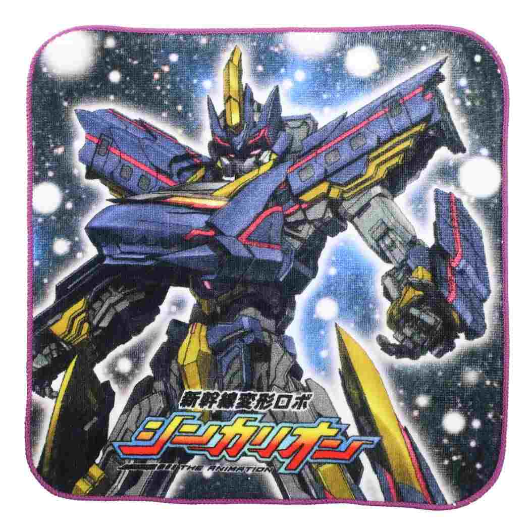 【ポイント10倍 & クーポン！】新幹線変形ロボ シンカリオン ミニタオル インクジェットプリント ハンカチタオル ブラックA 林タオル 男の子向け アニメキャラクター グッズ メール便可 シネマコレクション プレゼント 女の子 ギフト画像