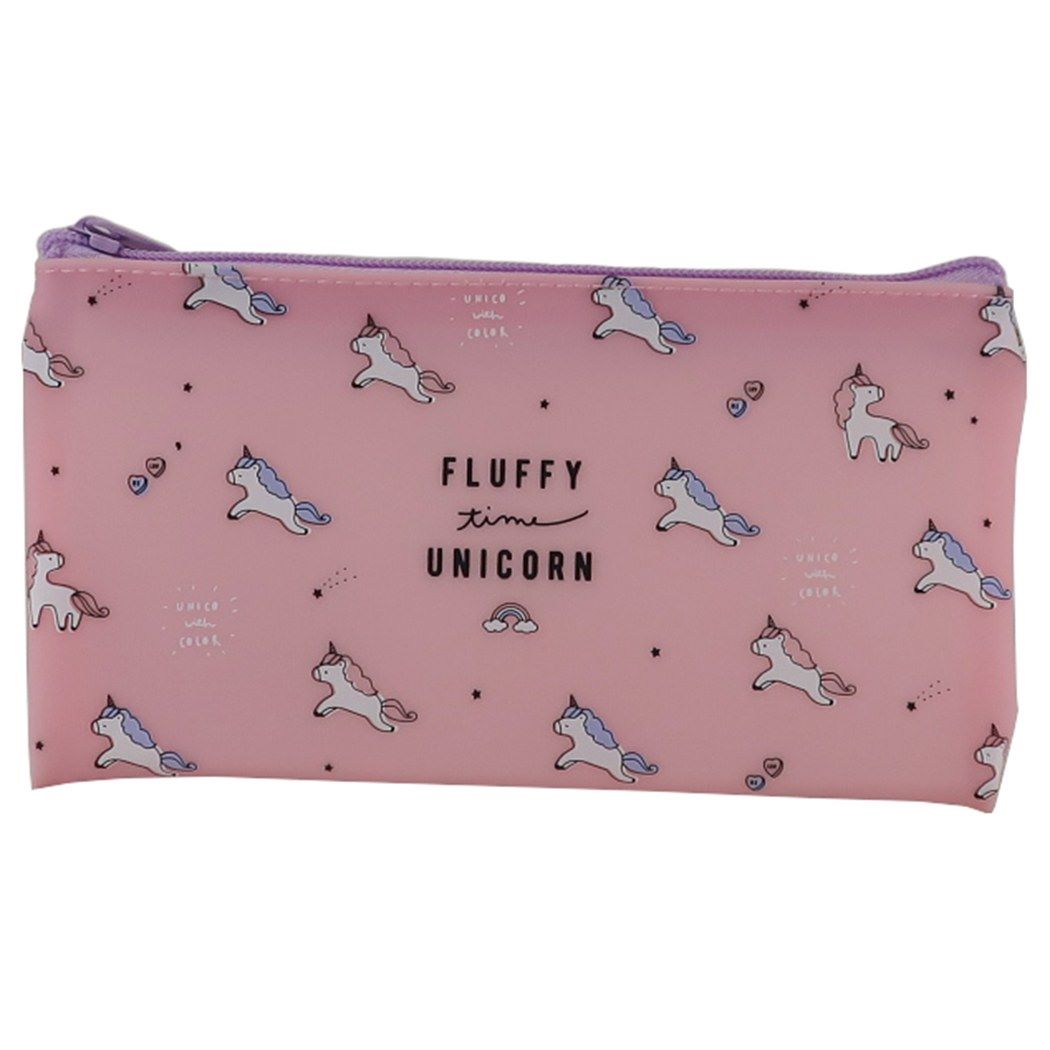 楽天市場 ペンケース フラット ペンポーチ フラッフィータイムユニコーン Choose Meシリーズ Q Lia 筆箱 文具 グッズ メール便可 シネマコレクション キャラクターのシネマコレクション