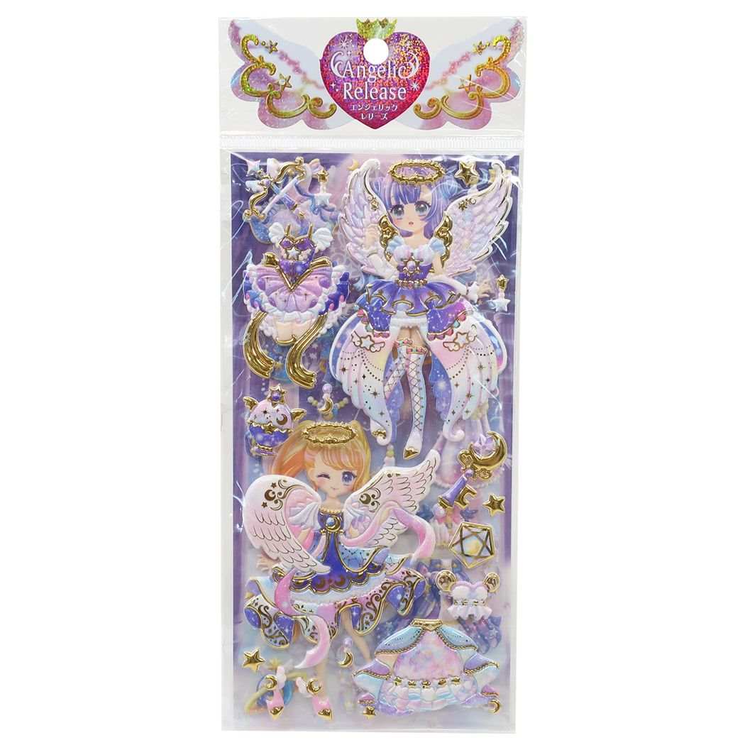 楽天市場 エンジェリックレリーズシール 2枚組 着せ替えシール ムーンライトエンジェル クーリア お着替えシール 女の子向け グッズ メール便可 シネマコレクション キャラクターのシネマコレクション