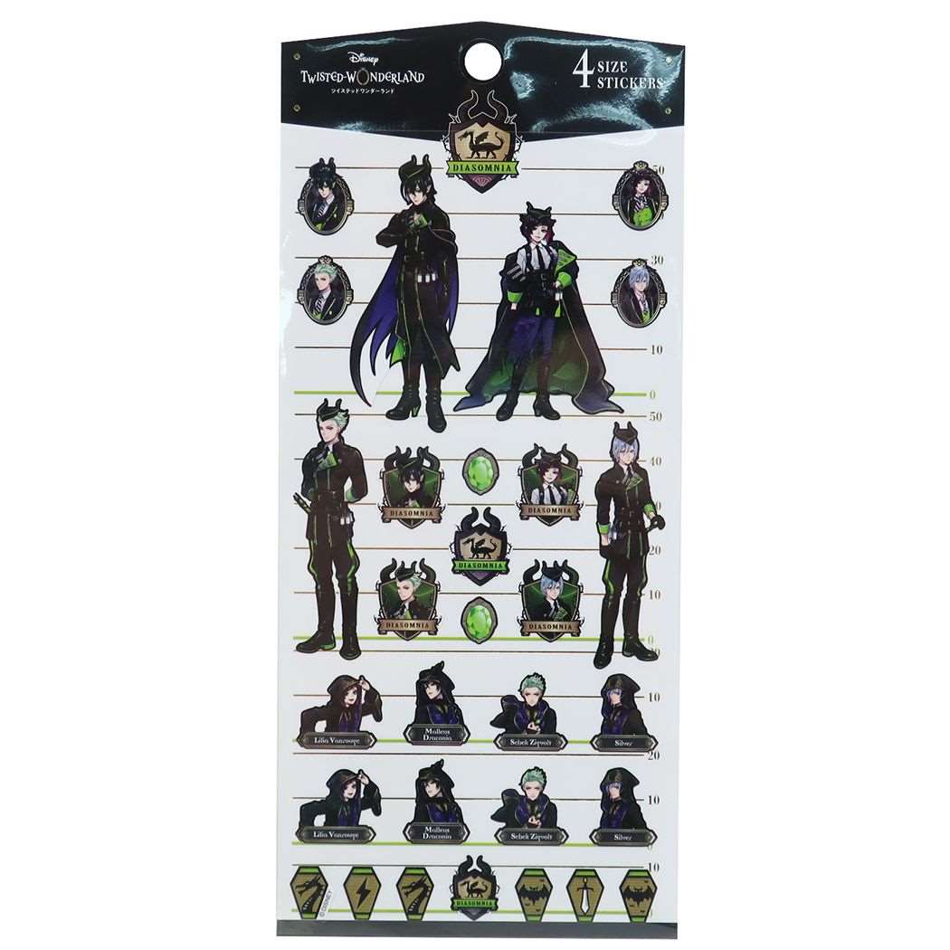 楽天市場 ツイステッドワンダーランド 4サイズ ステッカー ディアソムニア シール ディズニー カミオジャパン 手帳デコ キャラクター グッズ メール便可 シネマコレクション キャラクターのシネマコレクション