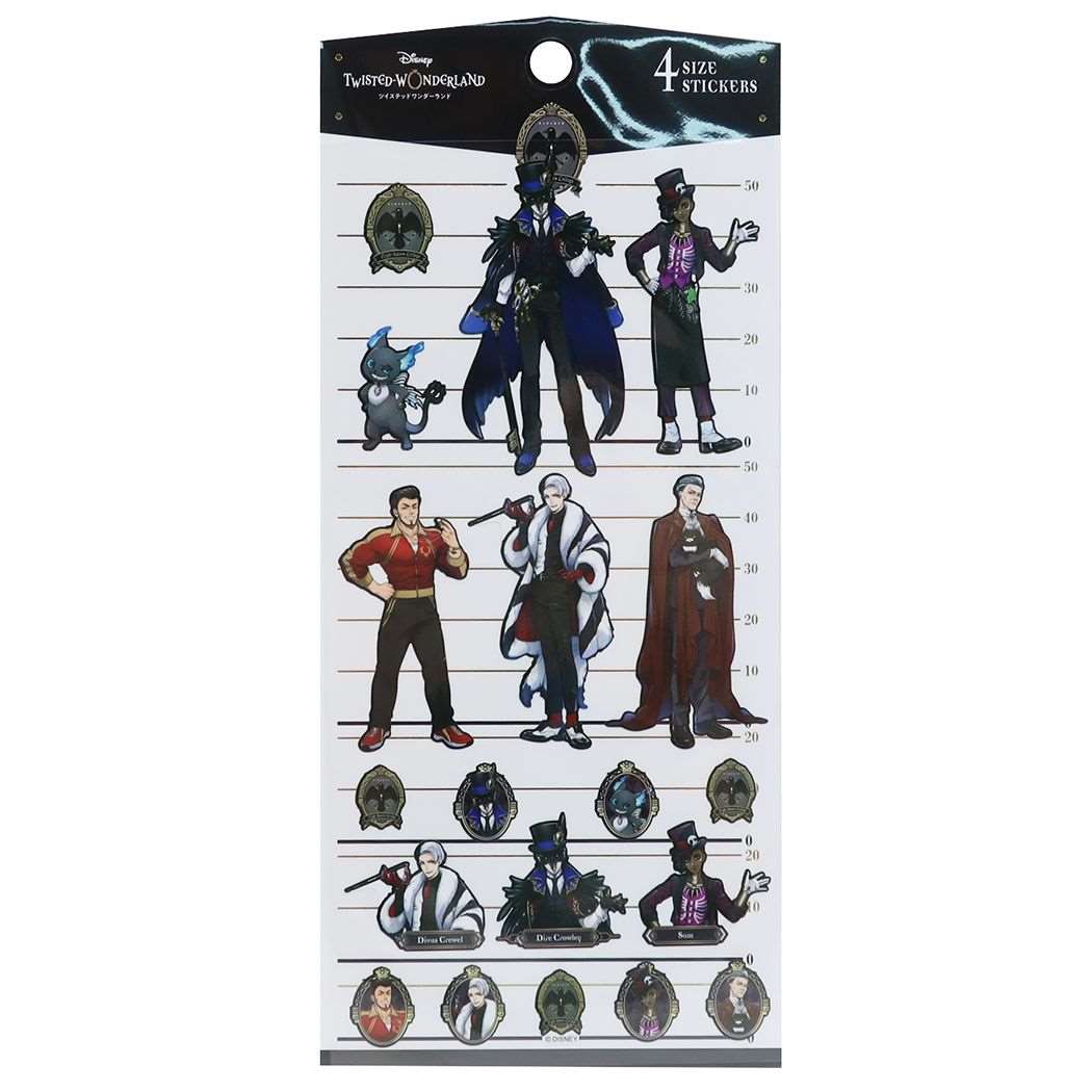 楽天市場 ツイステッドワンダーランド 4サイズ ステッカー 学園関係者 シール ディズニー カミオジャパン 手帳デコ キャラクター グッズ メール便可 シネマコレクション キャラクターのシネマコレクション