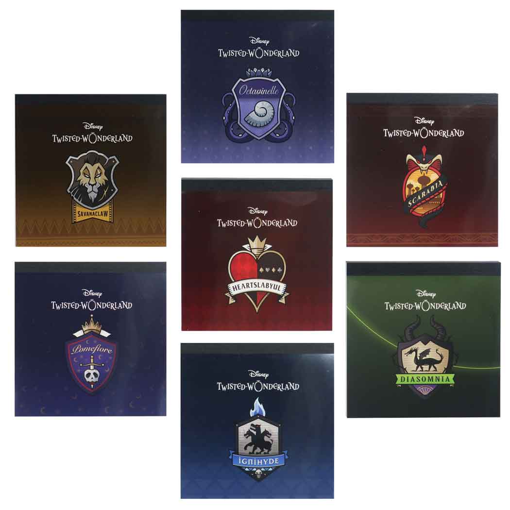 楽天市場 ツイステッドワンダーランド メモ帳 7点セット ツイステ ディズニー 文房具 コレクション キャラクター グッズ シネマコレクション キャラクターのシネマコレクション