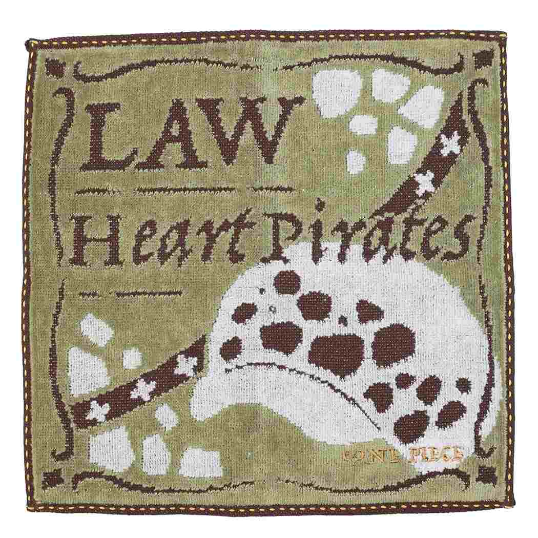 【ポイント10倍 & クーポン！】ワンピース ミニタオル ジャガード ハンカチタオル トラファルガーロー ONE PIECE 丸眞 プレゼント アニメキャラクター グッズ メール便可 シネマコレクション画像