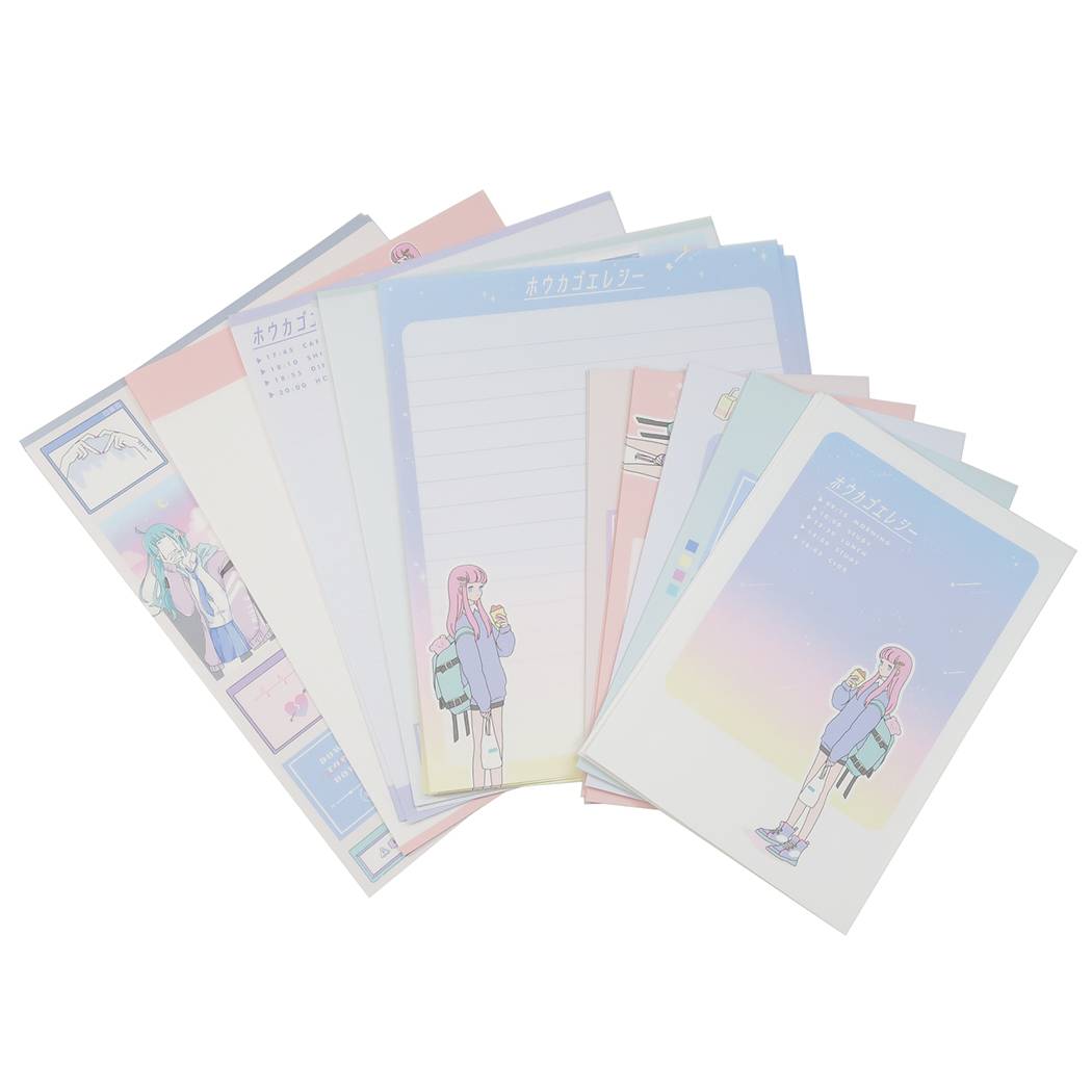 楽天市場 レターセット ボリューム レター 夜フカシ ホウカゴエレジー カミオジャパン 便箋 封筒 手紙セット グッズ メール便可 シネマコレクション キャラクターのシネマコレクション