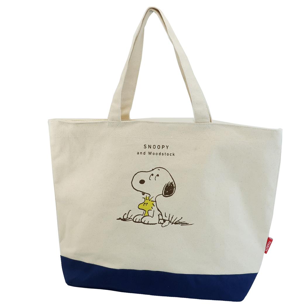 楽天市場 スヌーピー トートバッグ 大容量 Big トート ワンポイント ピーナッツ クラックス 手提げかばん キャラクター グッズ シネマコレクション キャラクターのシネマコレクション