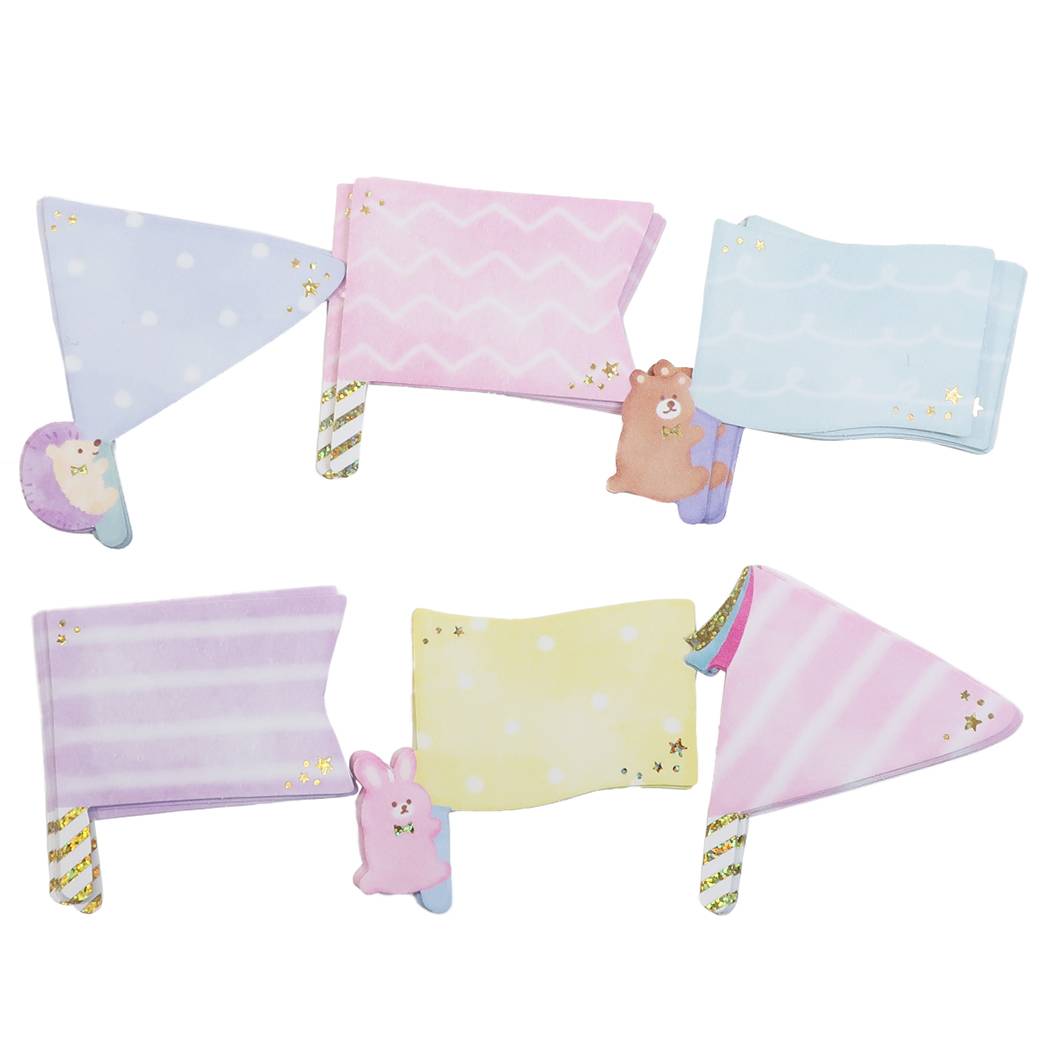 楽天市場 書き込める メッセージシール Hitokoto Sticker フラッグ 42枚入り Q Lia プレゼント Decoシール グッズ メール便可 シネマコレクション キャラクターのシネマコレクション